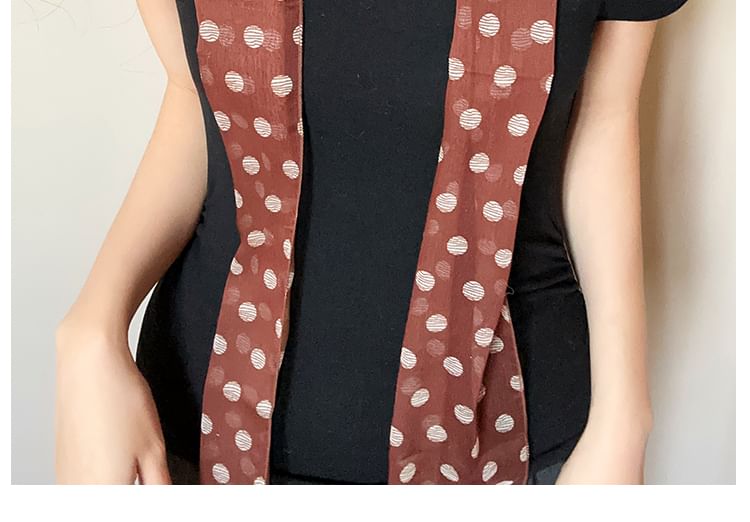 Polka Scarf Dot Narrow