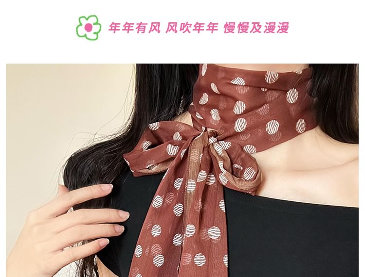 Polka Scarf Dot Narrow