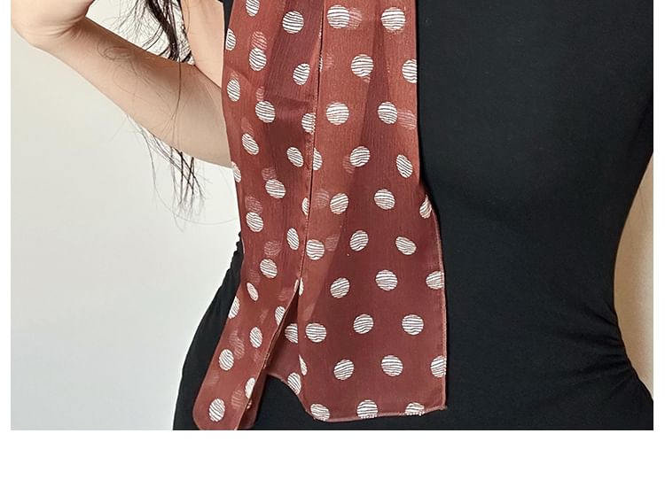 Polka Scarf Dot Narrow