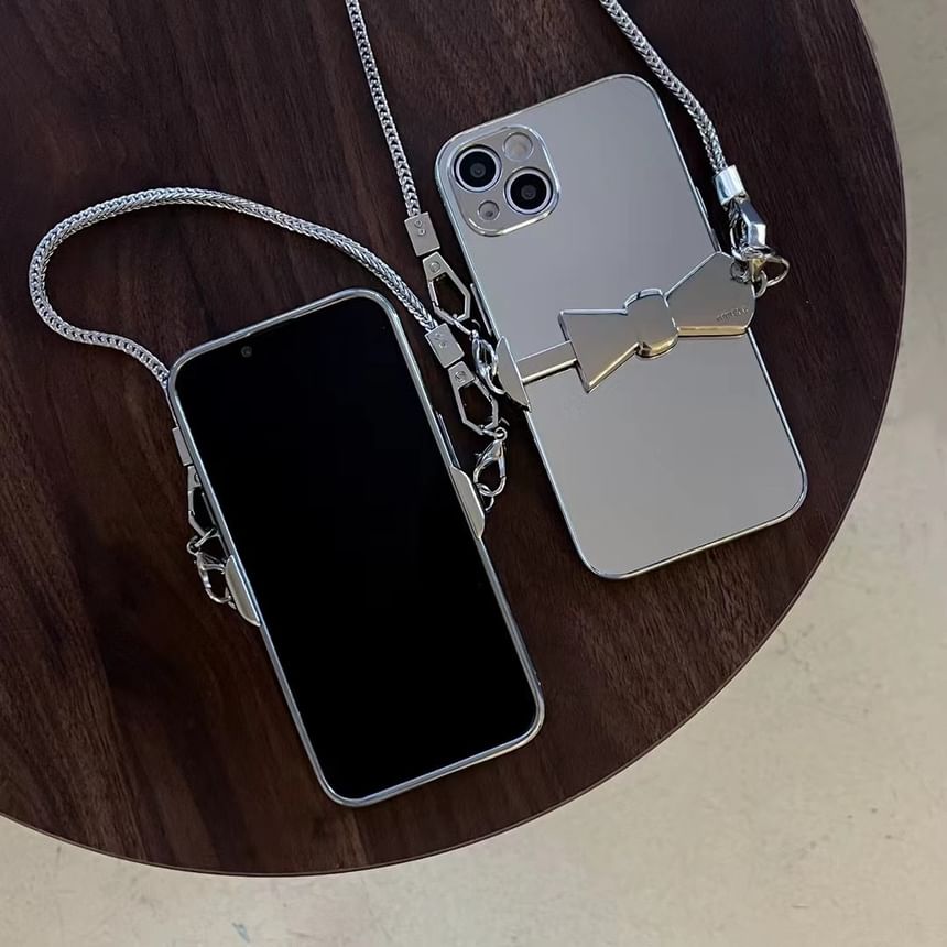 Case On / Phone Clip Set Mirrored Strap Lanyard