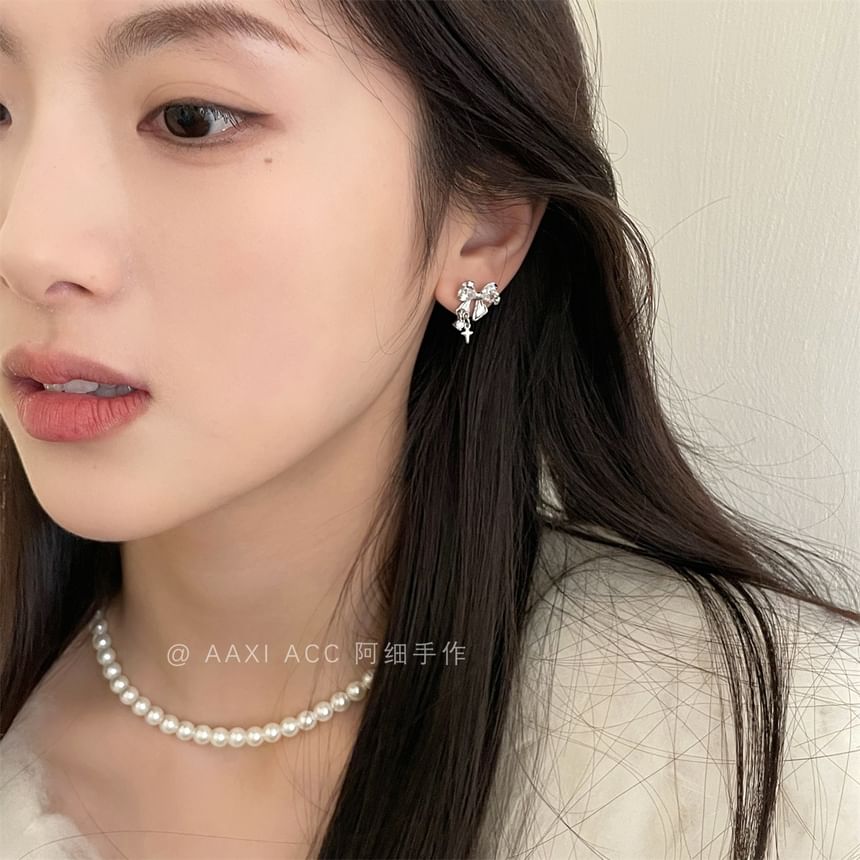 4: of Set Earring Rhinestone Stud