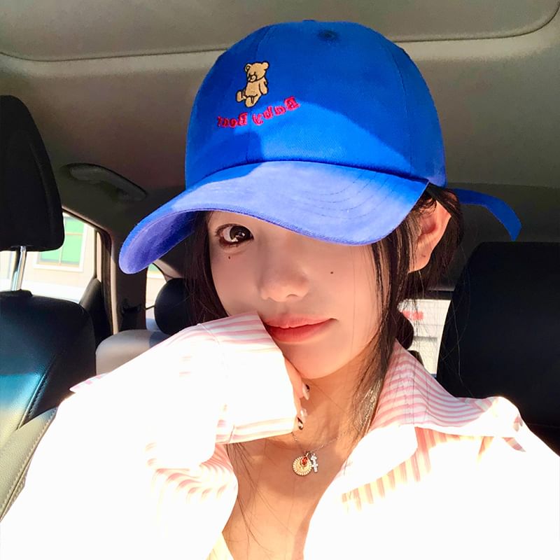 Bear Cap Baseball Embroidered