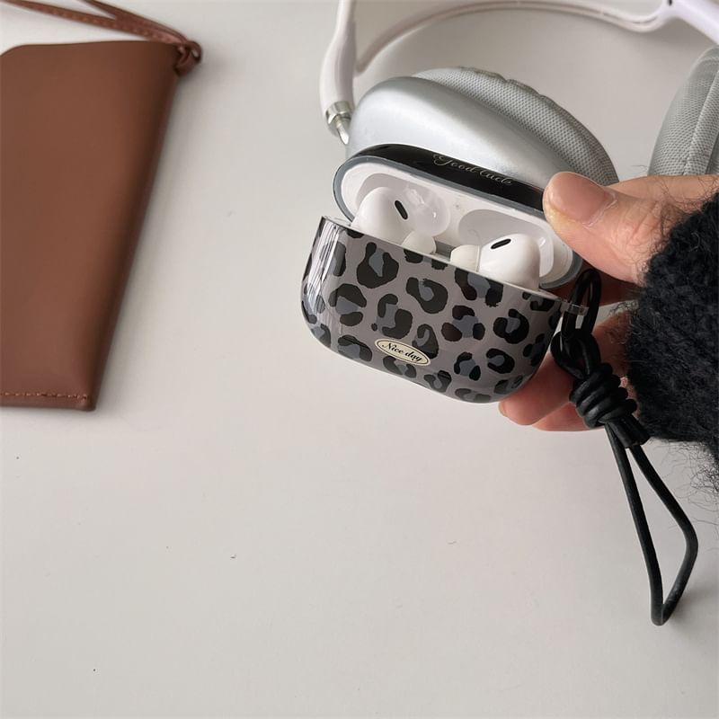 / AirPods Skin Print Case Earphone Pro Leopard