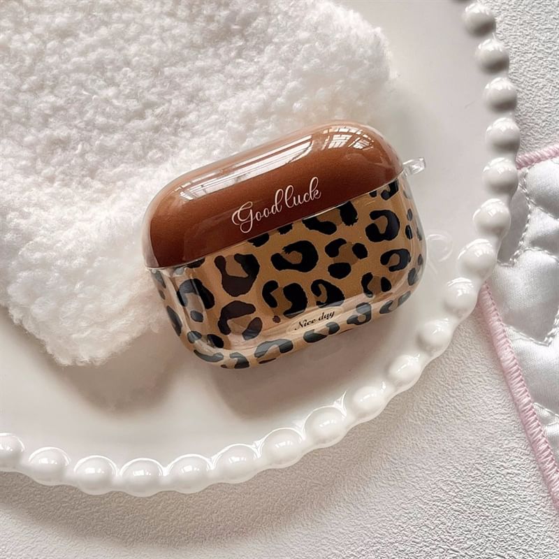 / AirPods Skin Print Case Earphone Pro Leopard