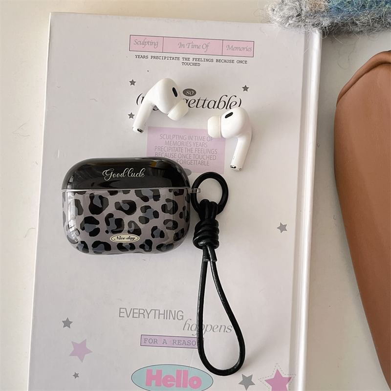 / AirPods Skin Print Case Earphone Pro Leopard