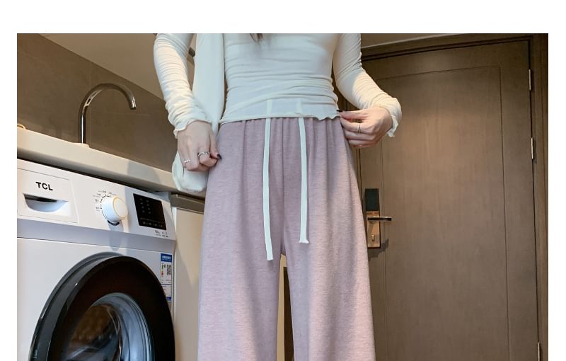 Pants Wide Rise Designs) Plain Leg High (Various