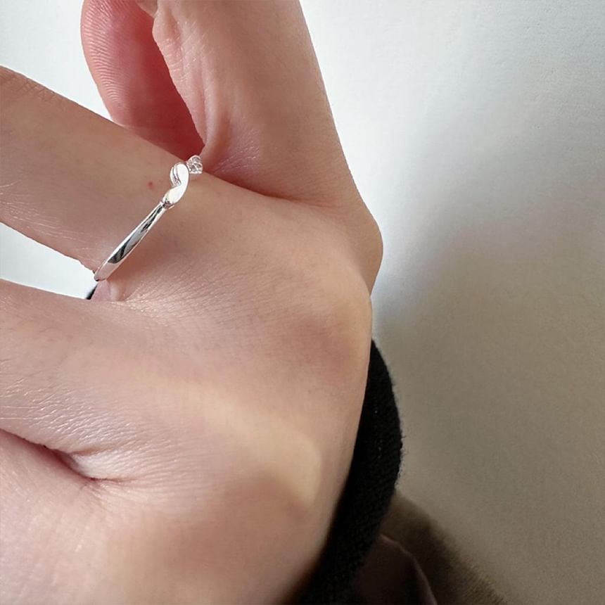 Sterling Ring 925 Heart Silver