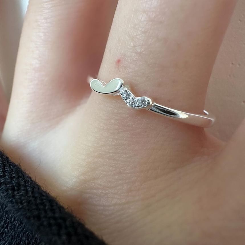 Sterling Ring 925 Heart Silver