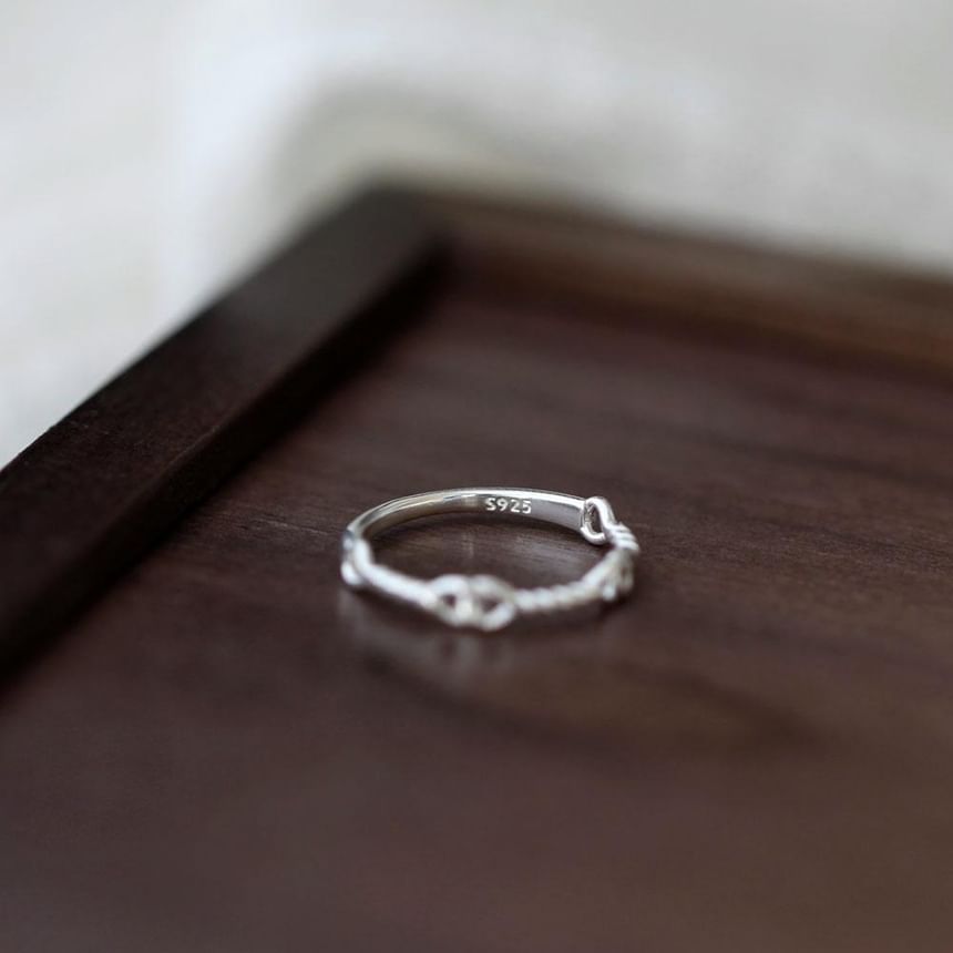 Sterling Silver Twist 925 Ring