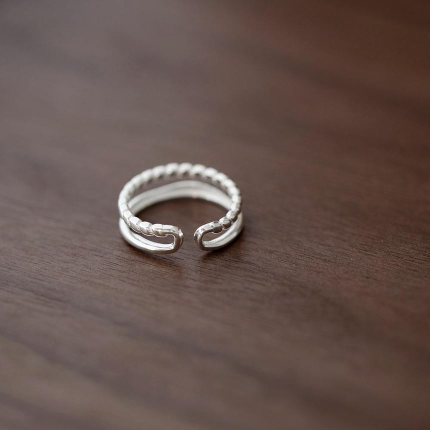 Silver Metal 925 Open Ring Sterling