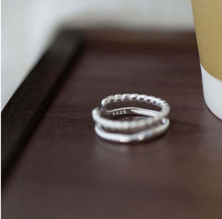 Silver Metal 925 Open Ring Sterling