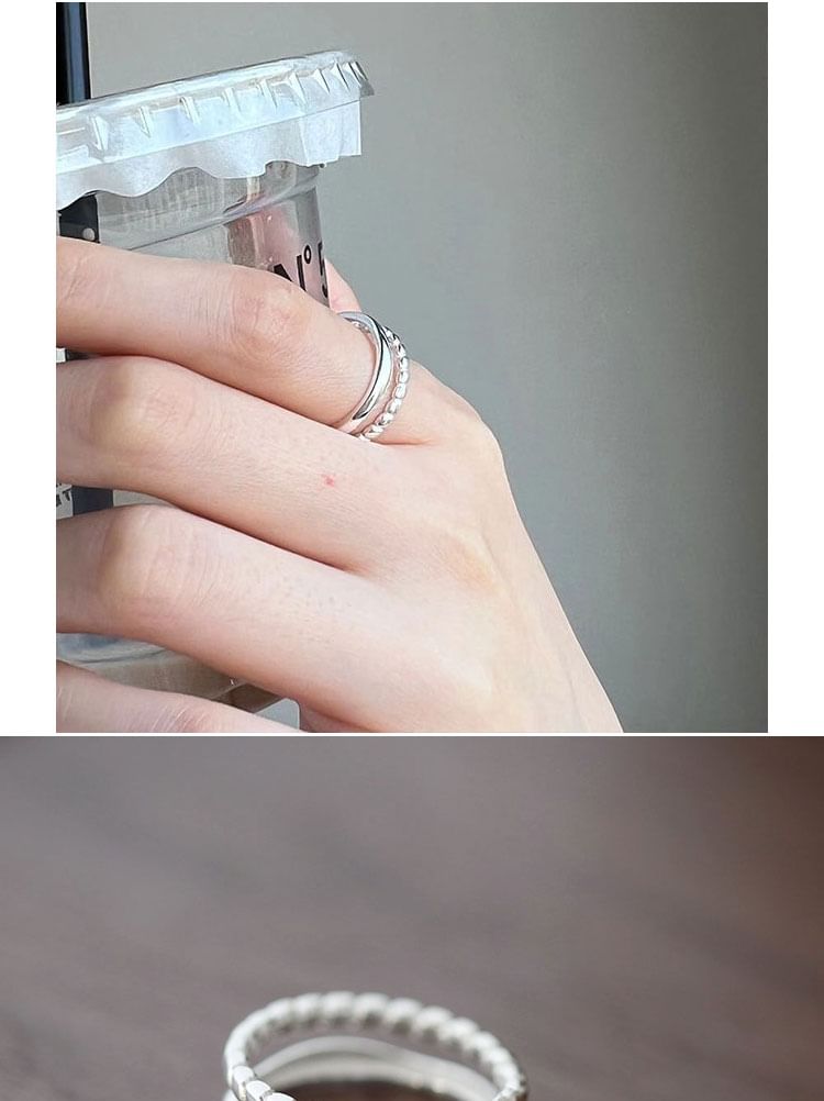 Silver Metal 925 Open Ring Sterling