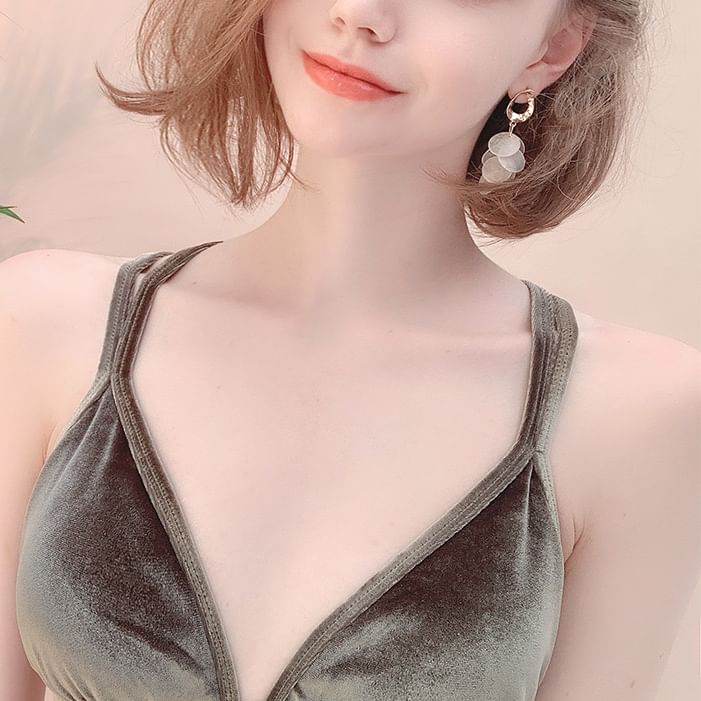 Earring Drop Clip / Shell On Disc