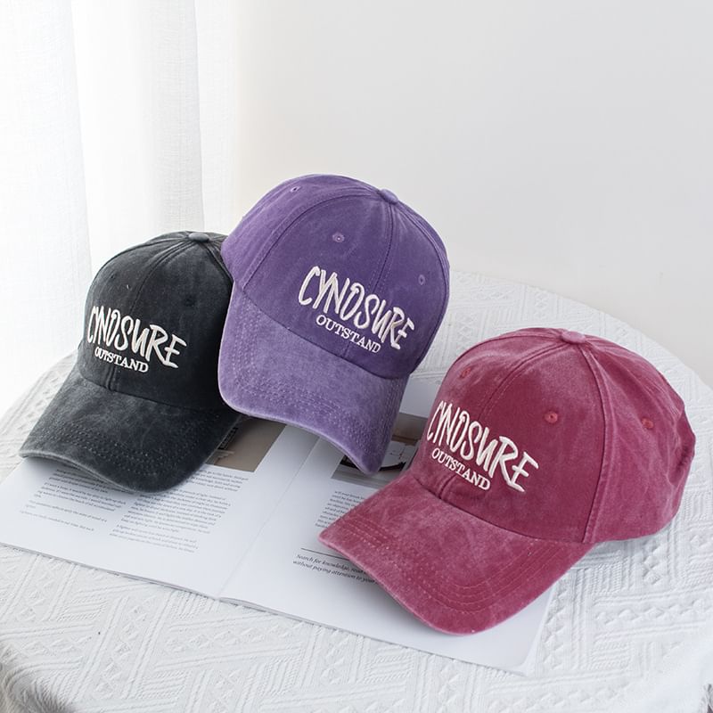 Washed Cap Lettering