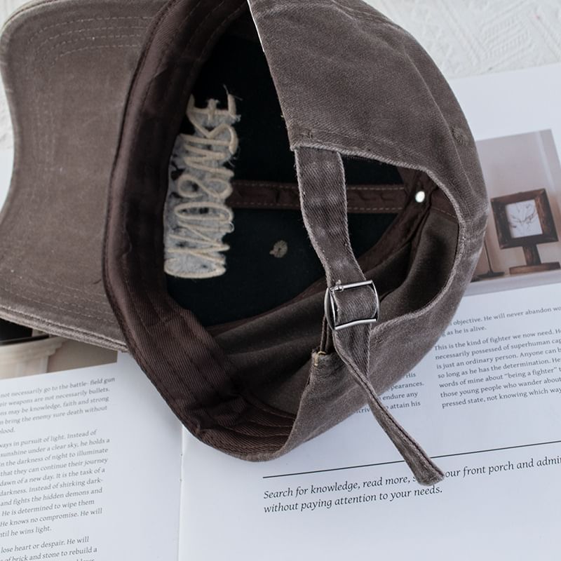 Washed Cap Lettering