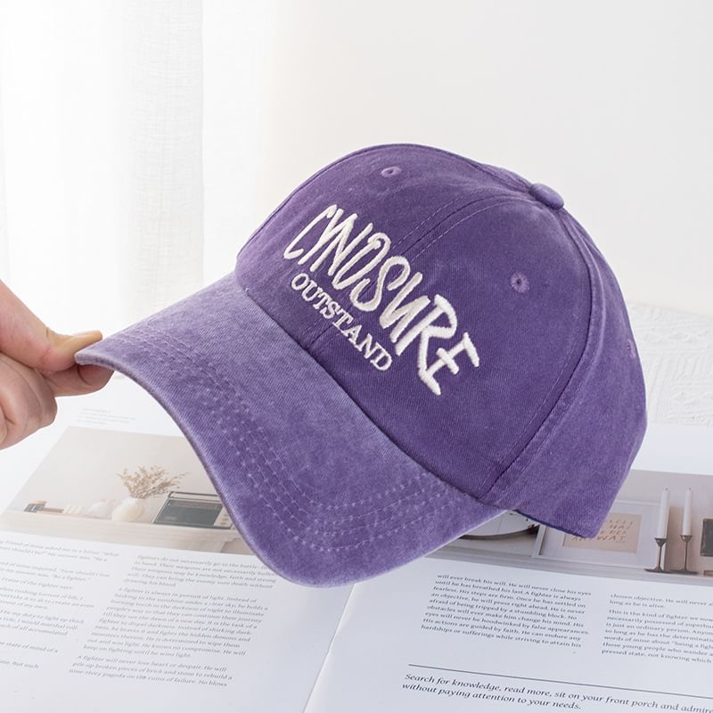 Washed Cap Lettering