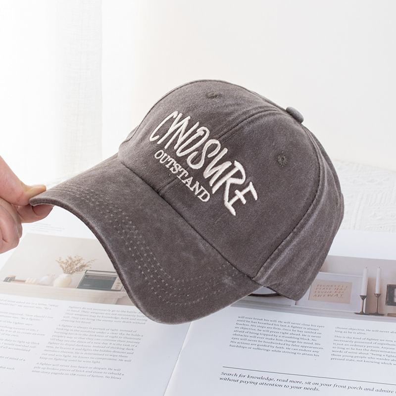Washed Cap Lettering