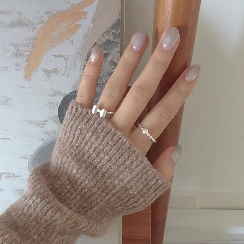 Silver Sterling Ring Open