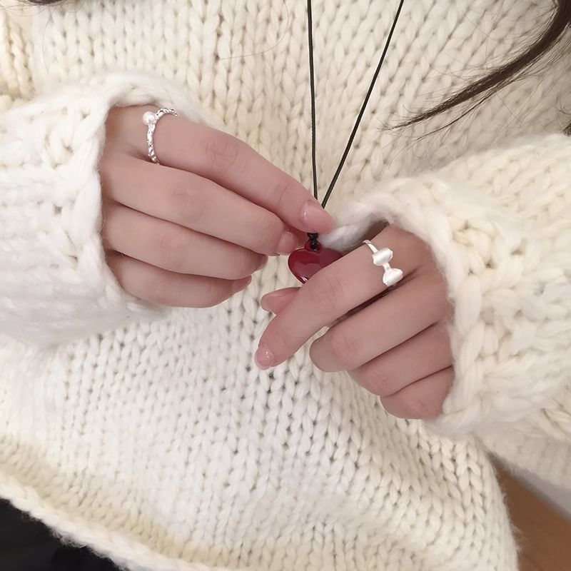 Silver Sterling Ring Open