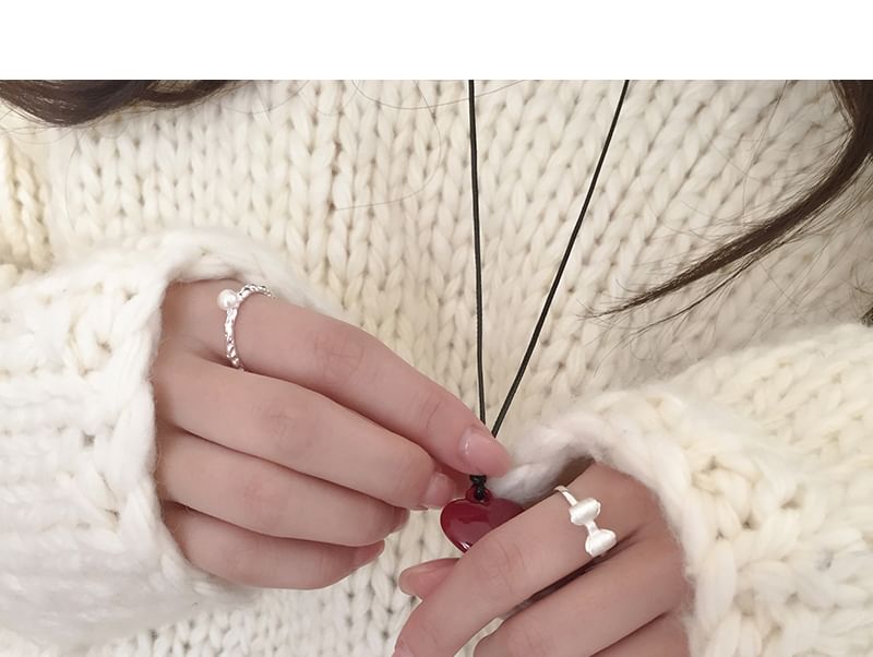 Silver Sterling Ring Open