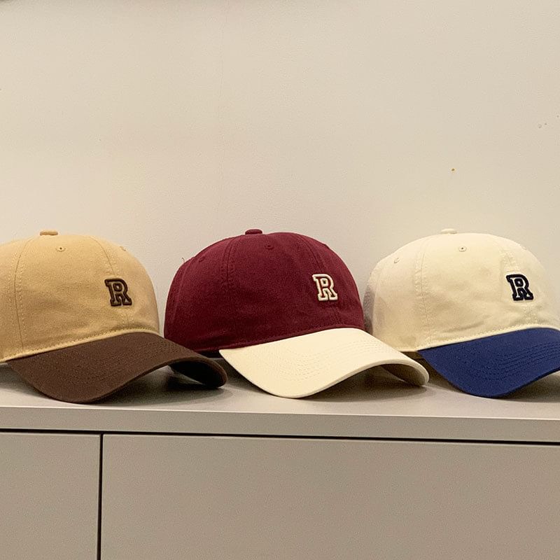 Embroidered Tone Two Cap Lettering Baseball