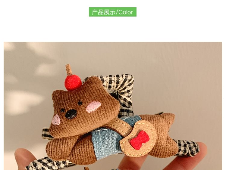 Plaid Claw Hair Cartoon