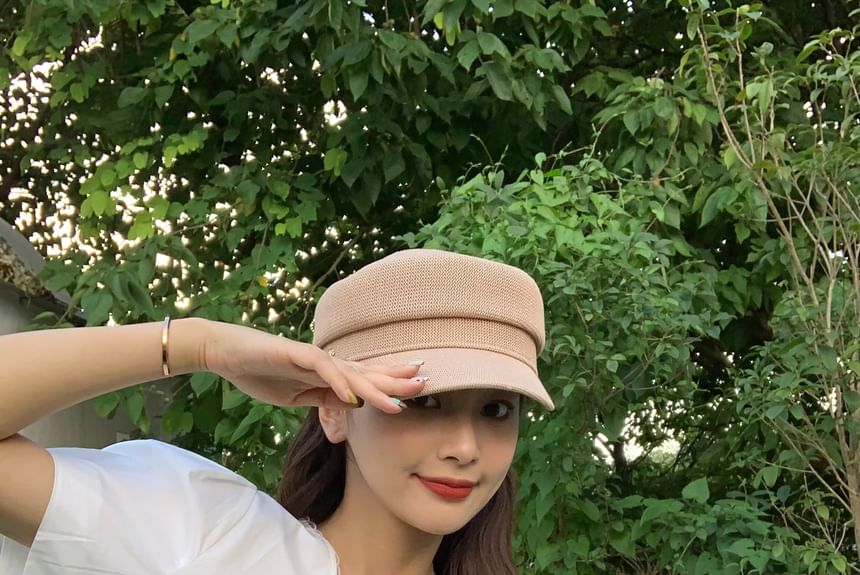 Buttoned Cap Newsboy