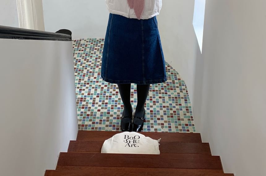 Lace-Up Knit Plain Applique Balaclava Ribbed