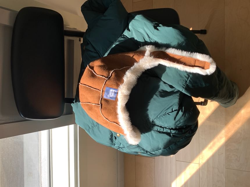 Applique Fluffy Trim Plain Hat Trapper