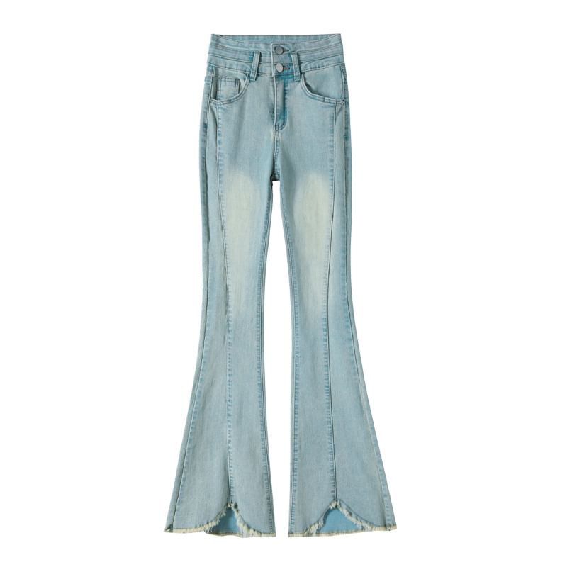 Fringed Waist Designs) High Jeans (Various Bootcut Washed