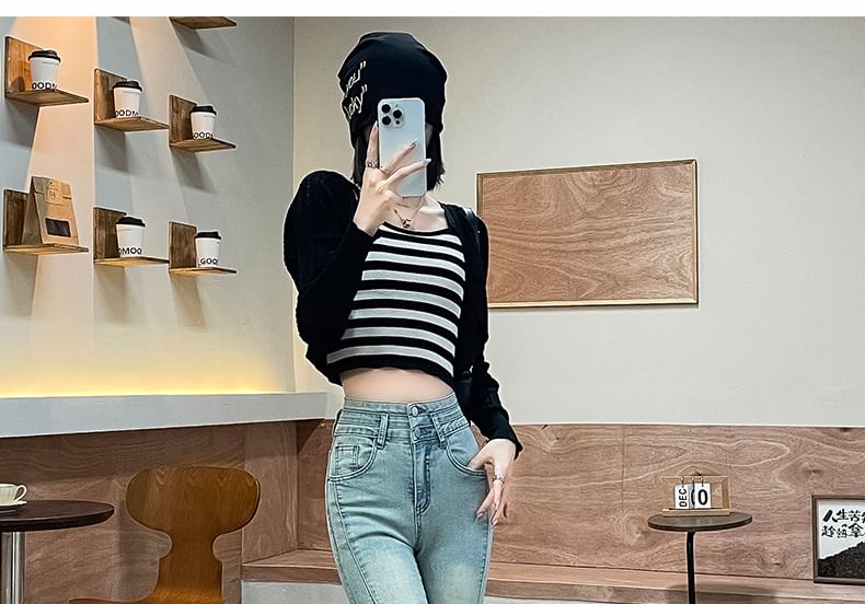 Fringed Waist Designs) High Jeans (Various Bootcut Washed