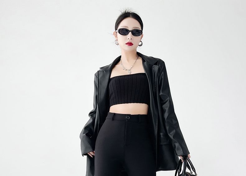 High Pants Waist Designs) Dress Flared (Various Plain