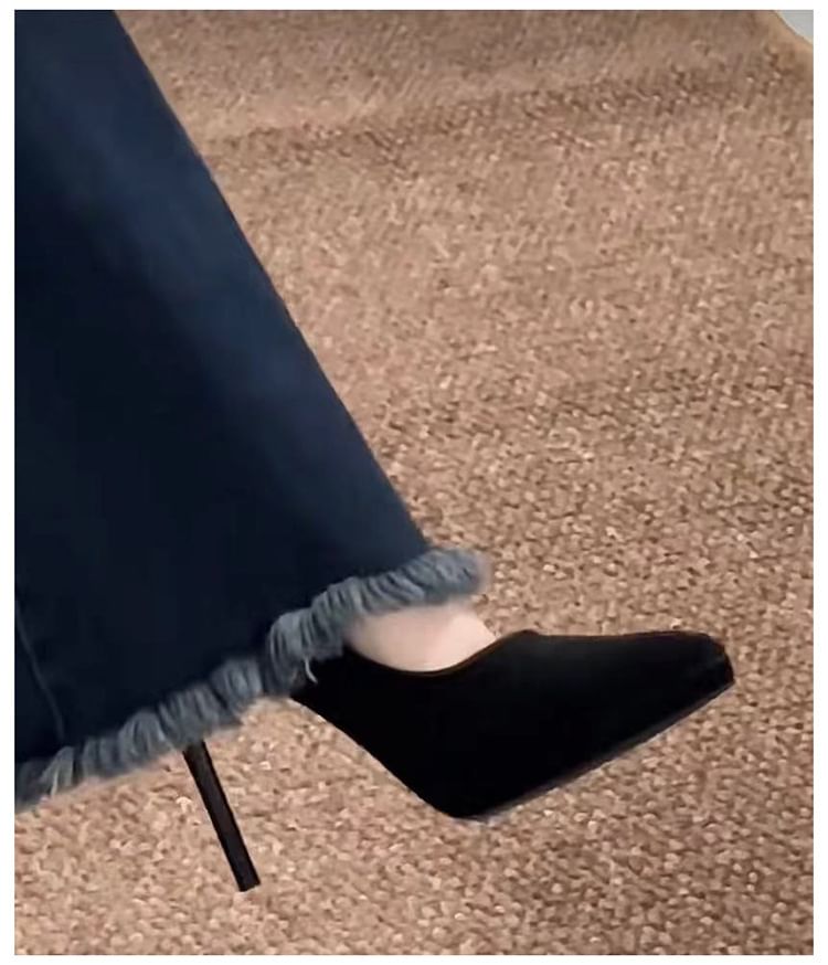 Heel Platform Pointy Stiletto Sandals