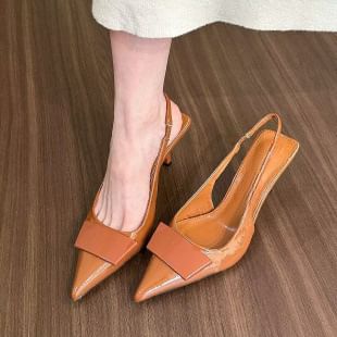 Heel Pointy Sandals High Slingback