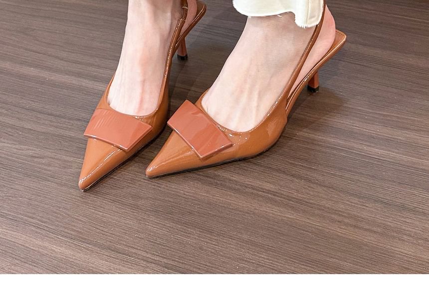 Heel Pointy Sandals High Slingback
