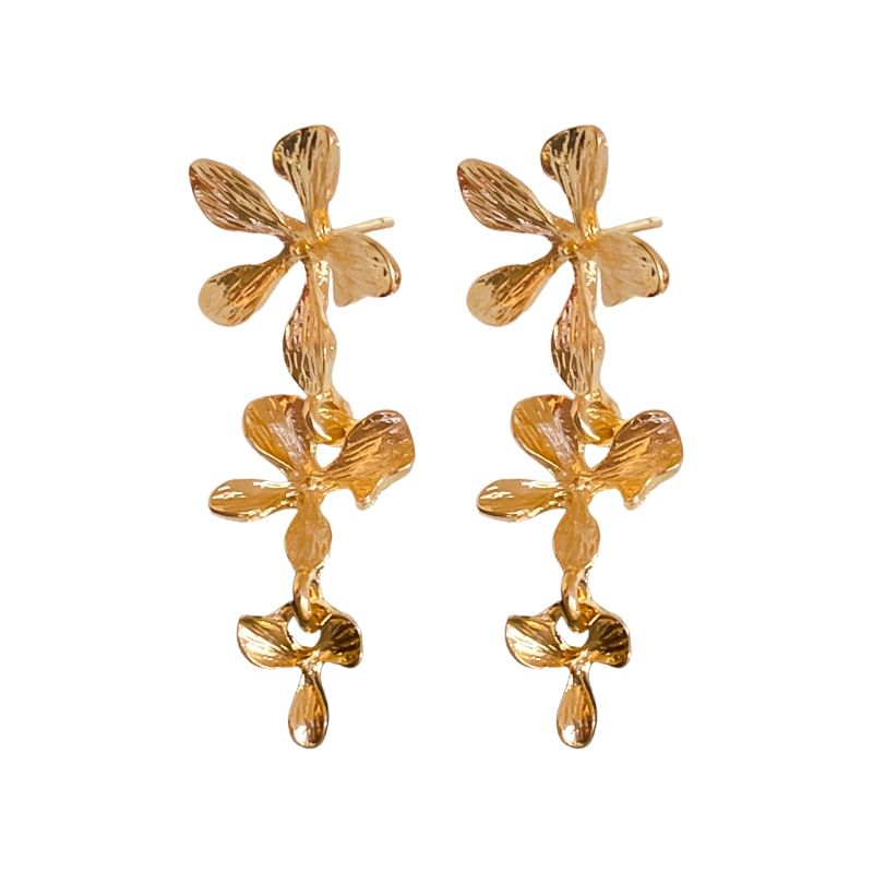 Flower Drop Alloy Earring