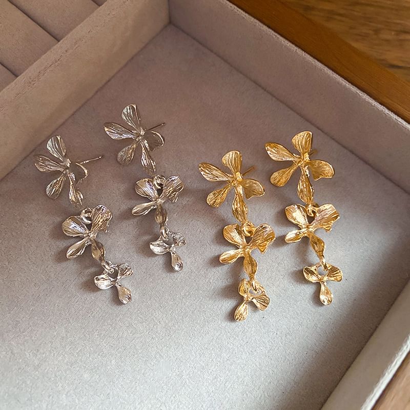 Flower Drop Alloy Earring