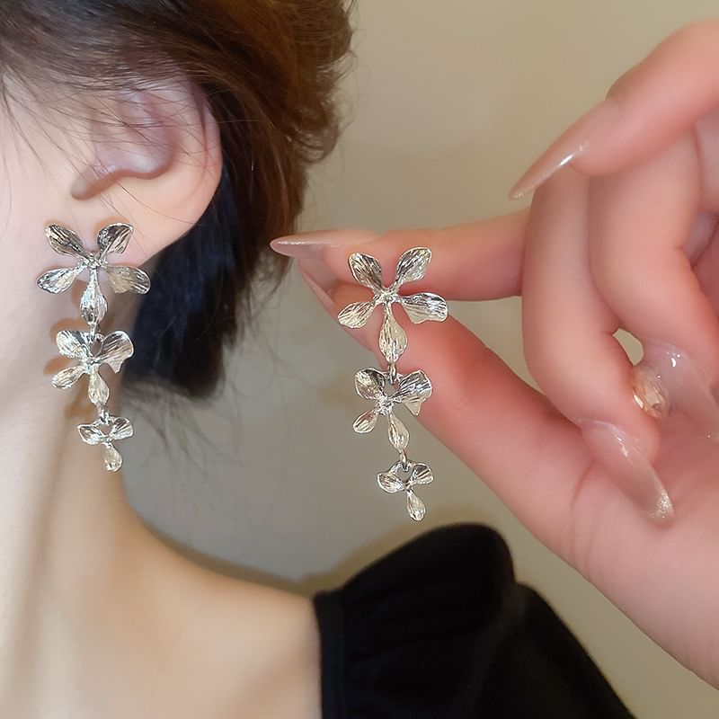 Flower Drop Alloy Earring