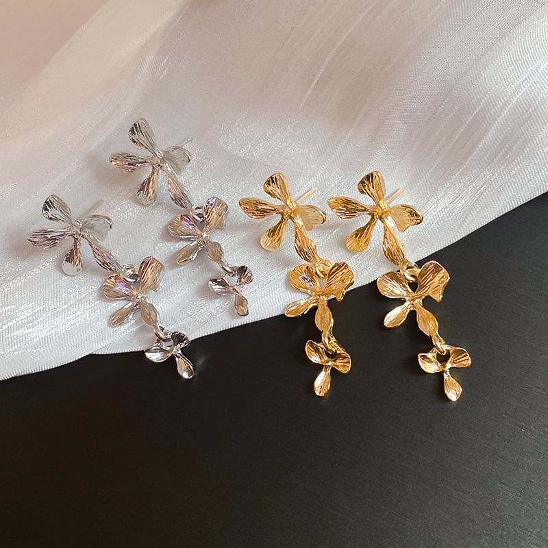 Flower Drop Alloy Earring