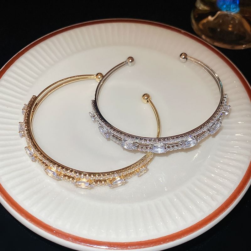 Open Bangle Rhinestone