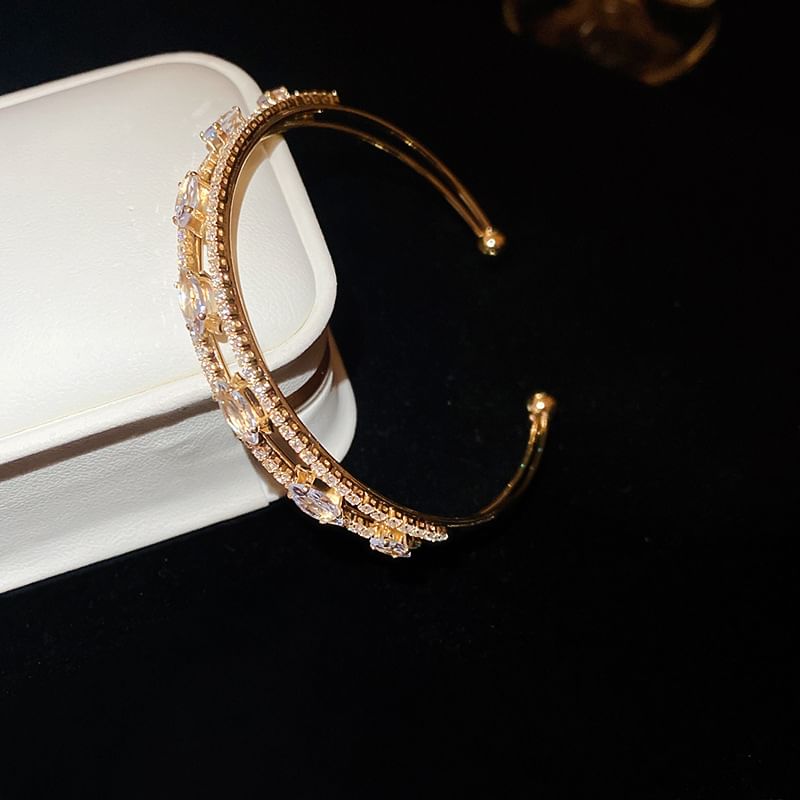 Open Bangle Rhinestone