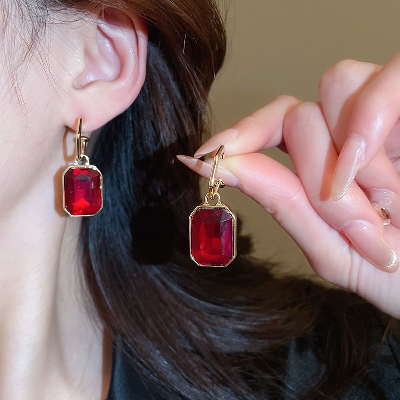 Hoop Necklace Earring / Pendant Drop Rhinestone