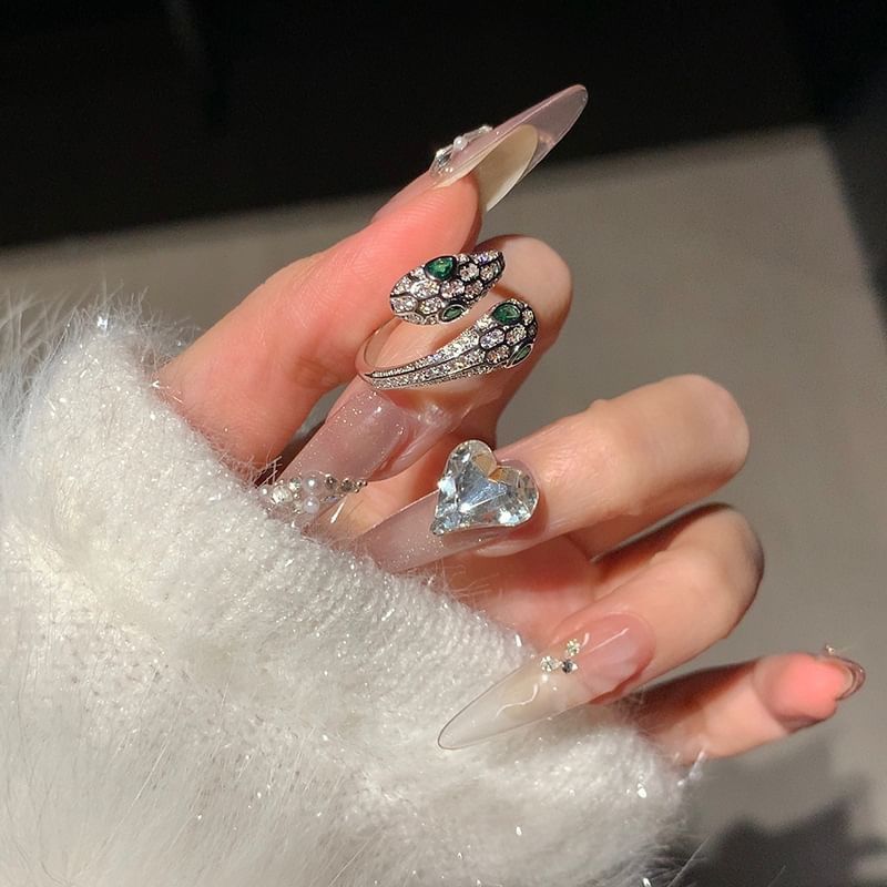 Ring Snake Rhinestone Open