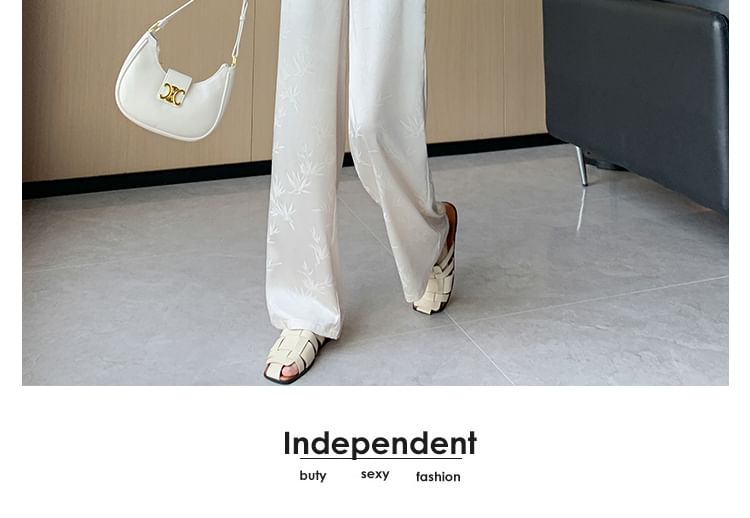 Jacquard (Various Waist Pants High Leg Bamboo Designs) Wide