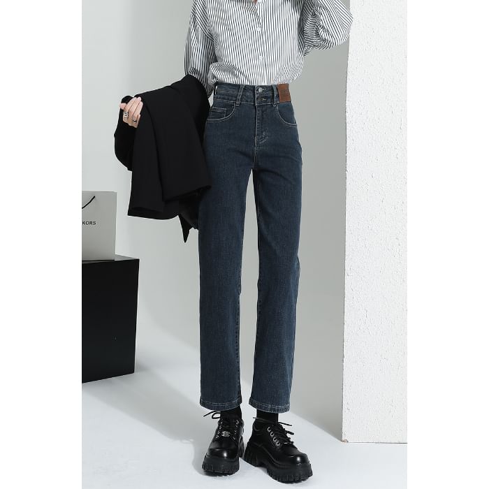Designs) High Washed Waist Jeans Straight Leg (Various