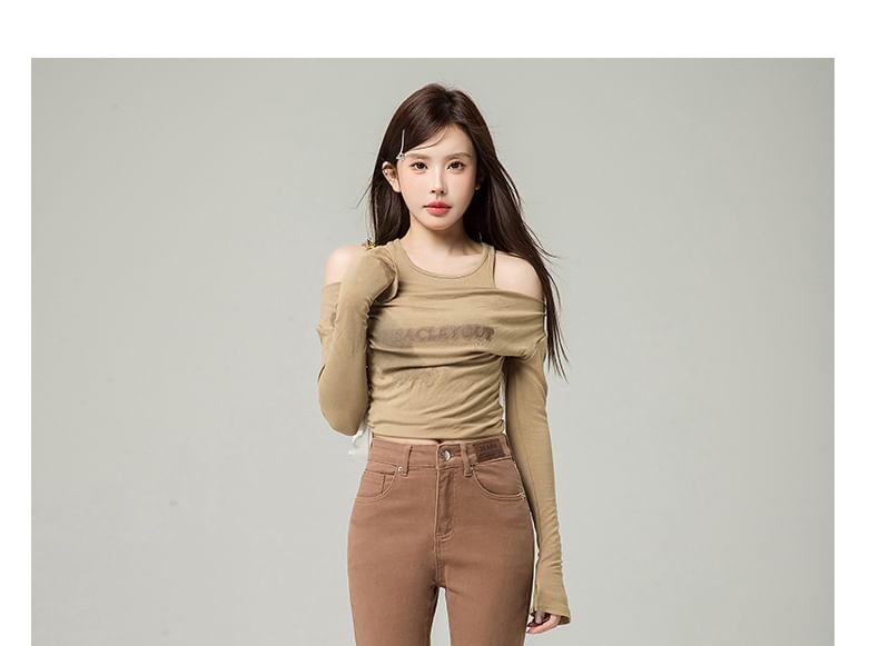 Bootcut Washed Jeans Waist High Designs) (Various