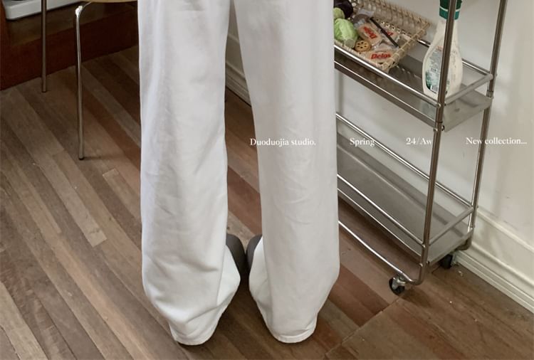 High Bow Loose Jeans Embroidered Waist Fit