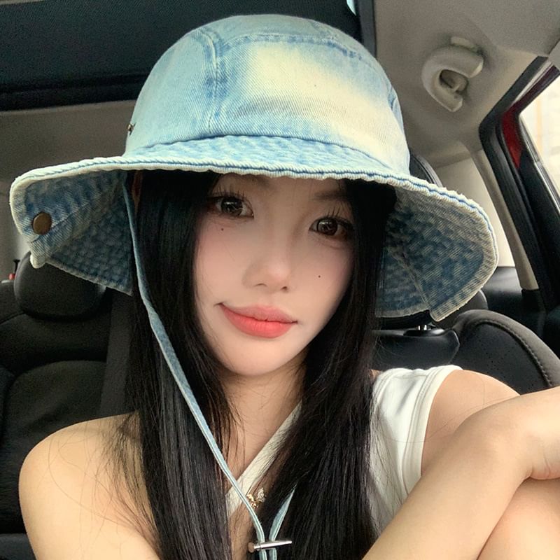 Washed Hat Denim Boonie