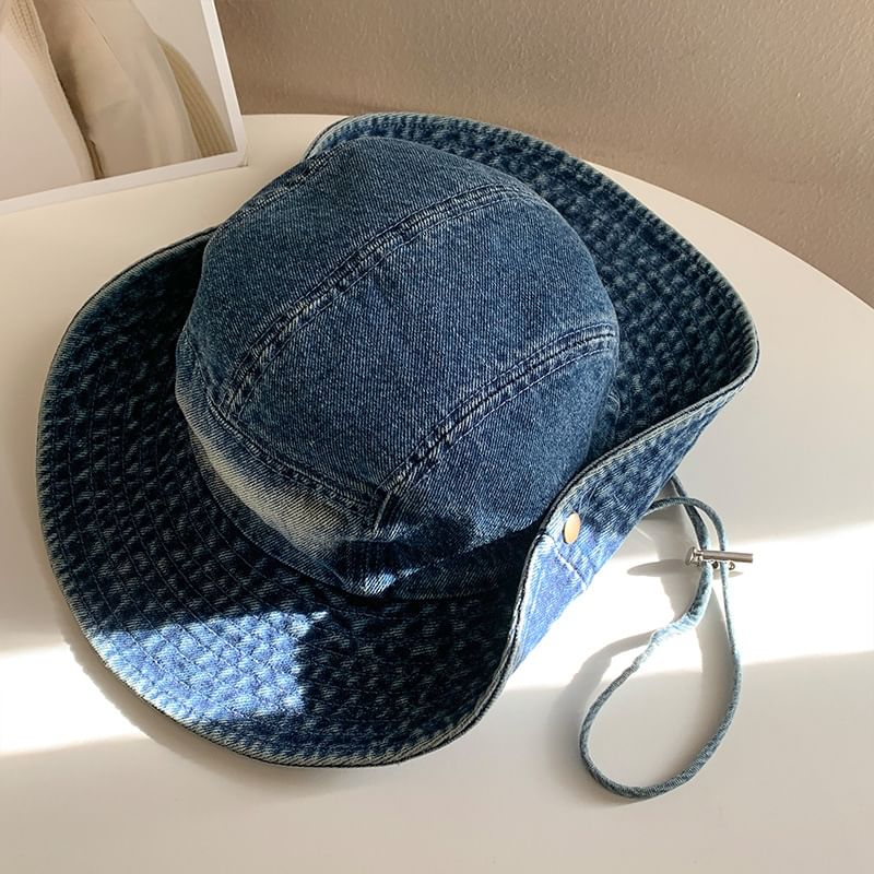 Washed Hat Denim Boonie