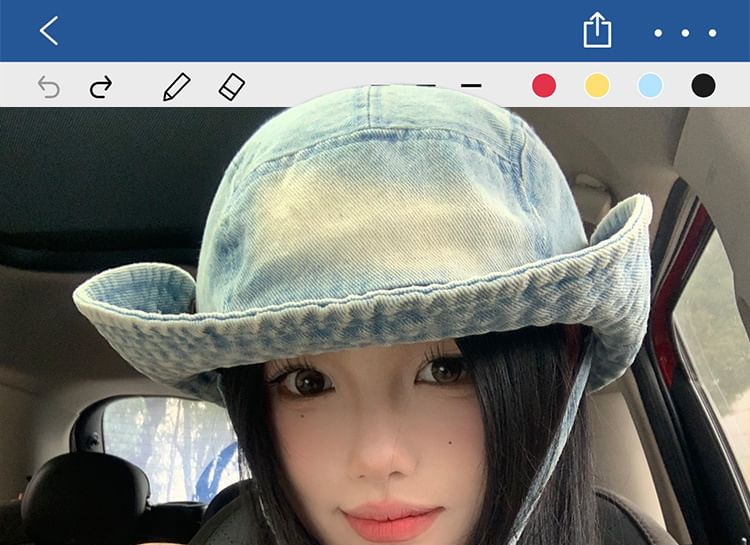 Washed Hat Denim Boonie